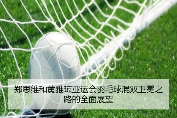 郑思维和黄雅琼亚运会羽毛球混双卫冕之路的全面展望
